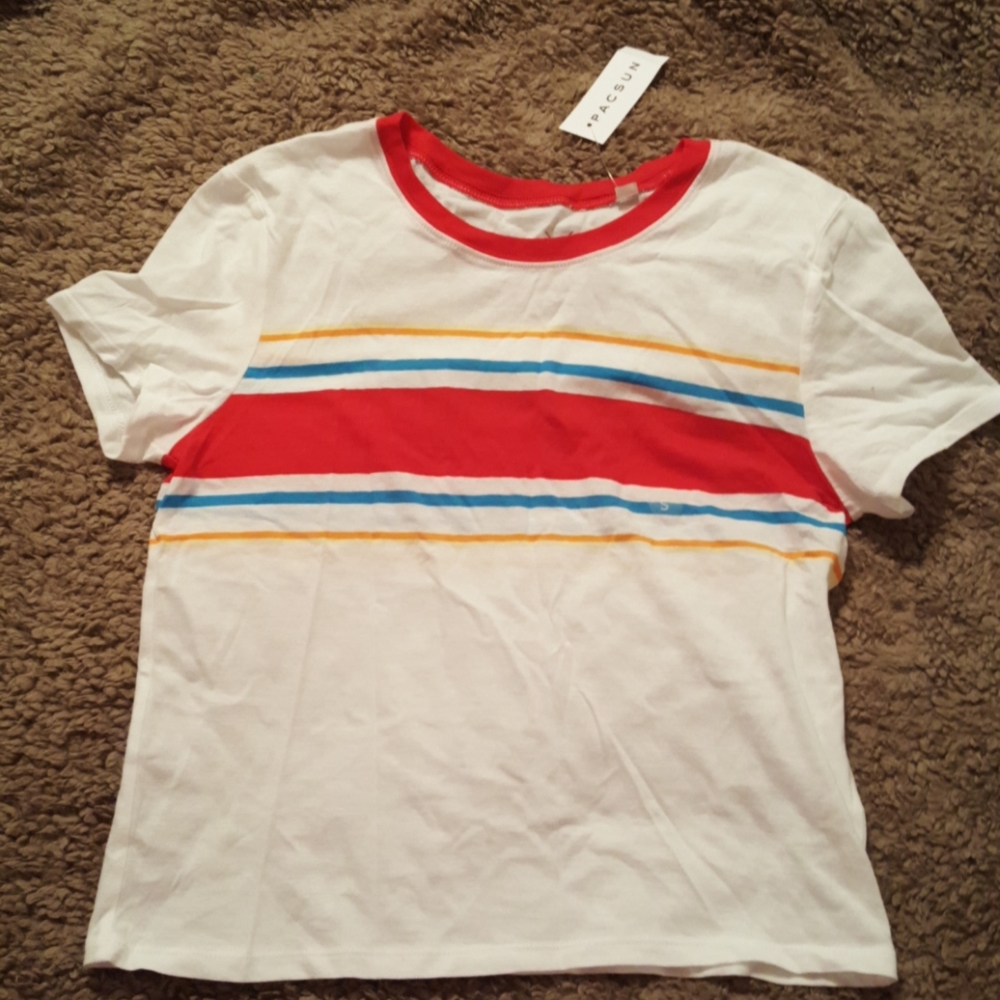 NWT colorful striped tshirt